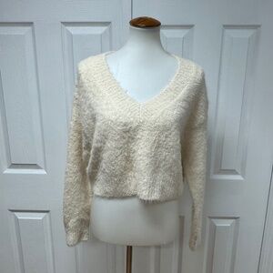 Marine Layer Teddy Eyelash V-Neck Sweater - Size XS - NEW With Tags.